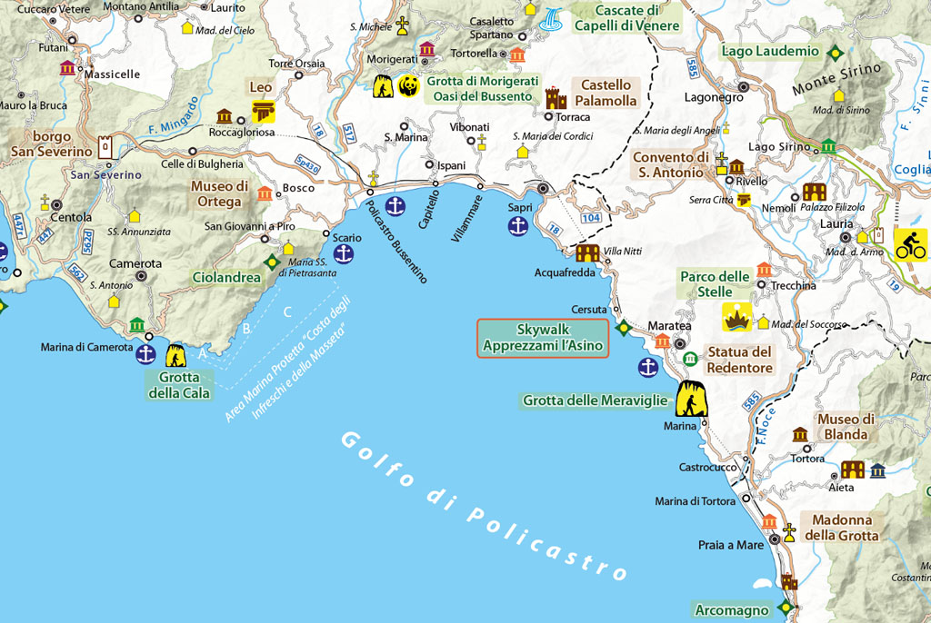 mappa delle meraviglie skywalk